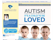 Tablet Screenshot of dubaiautismcenter.ae